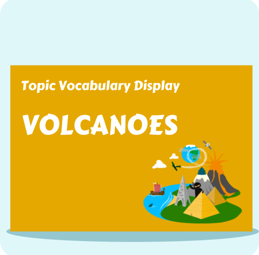 Volcanoes Vocabulary Display Pack