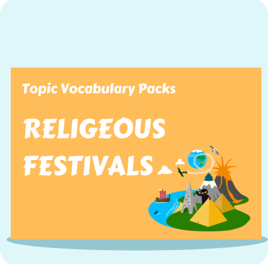 Religious Festivals Topic Vocabulary Packs