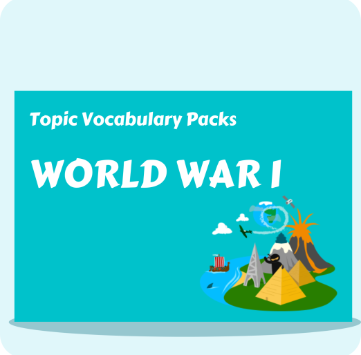 World War I Topic Vocabulary Pack