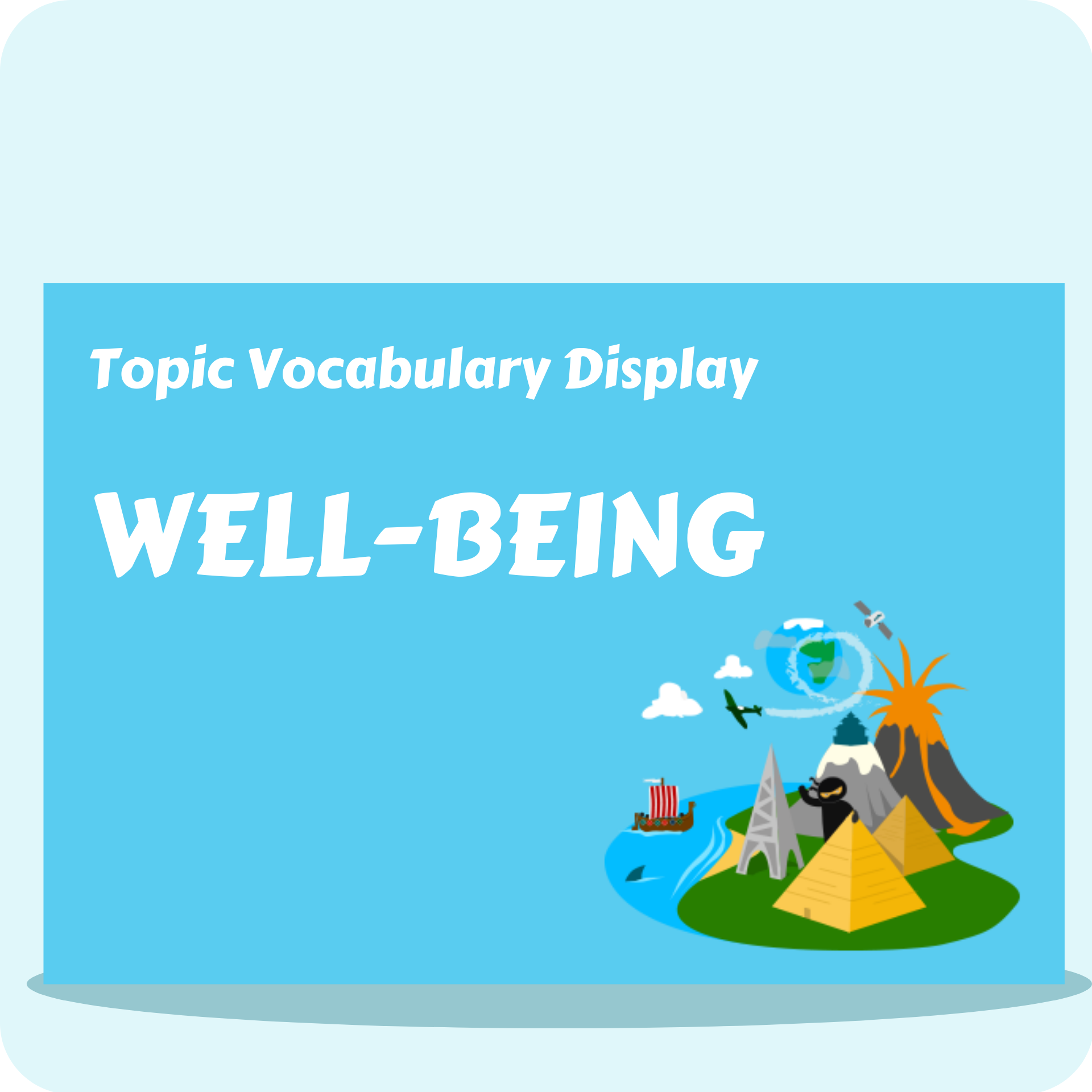 WellBeing Vocabulary Display Pack Vocabulary Ninja