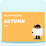 Word of the Day Autumn 2017