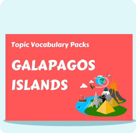Galapagos Islands Topic Vocabulary Pack