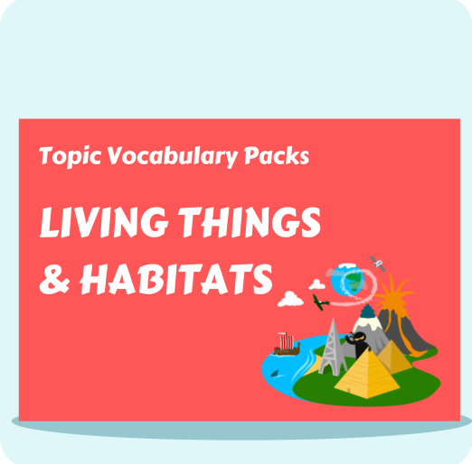 Living Things & Habitats Topic Vocabulary Pack