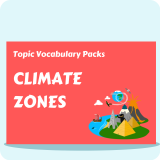Climate Zones Topic Vocabulary Pack