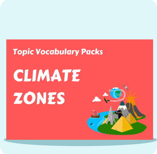 Climate Zones Topic Vocabulary Pack