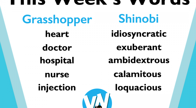 this weeks words vocabulary ninja
