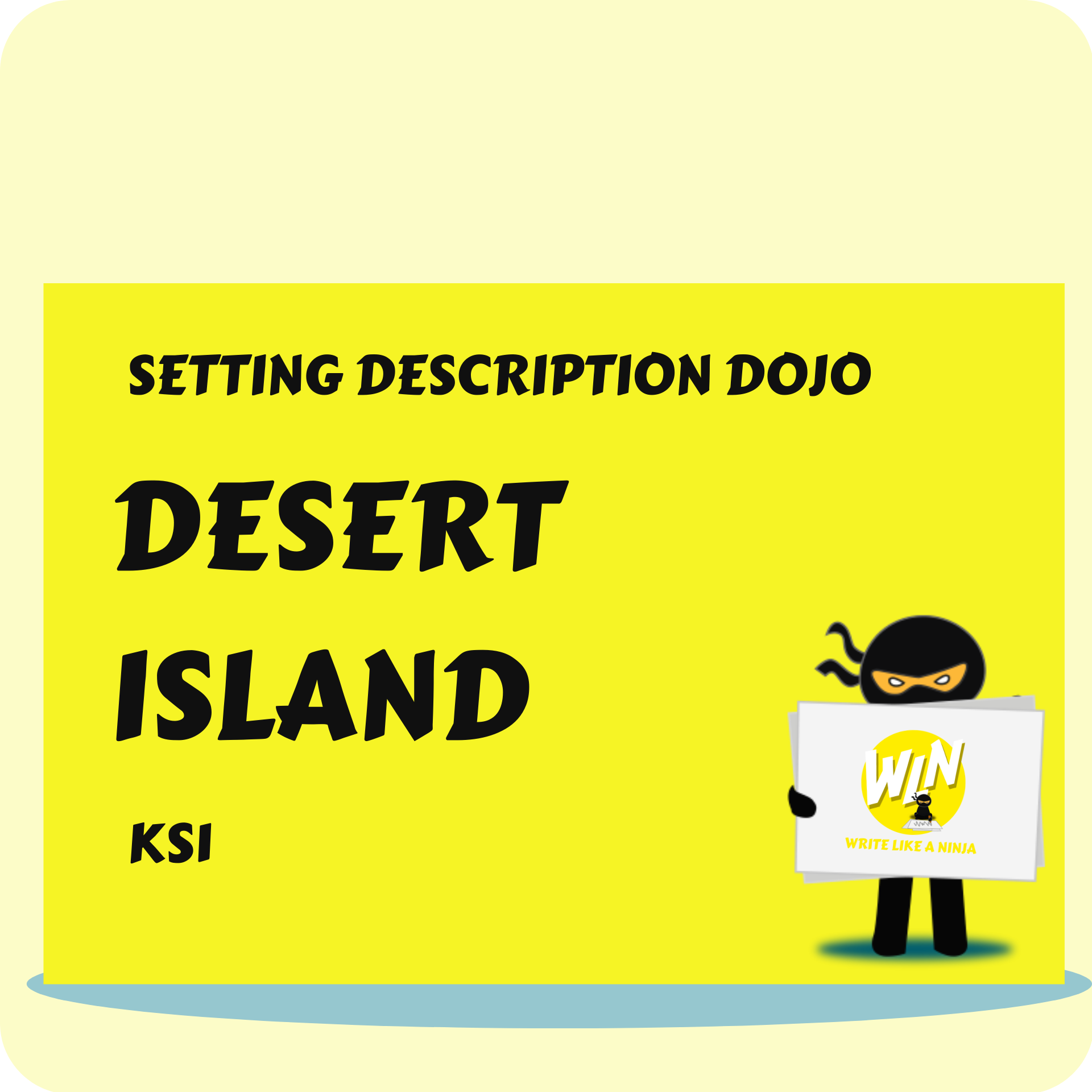 Desert Island Setting Description Dojo KS1 Vocabulary Ninja