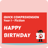 Quick Comprehension - Year 1 - Fiction - Happy Birthday
