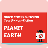 Quick Comprehension - Year 5 - Non-Fiction - Planet Earth