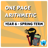 One Page Arithmetic - Year 6 - Spring Term