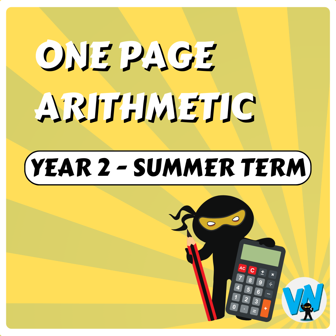 One Page Arithmetic – Year 2 – Summer Term – Vocabulary Ninja