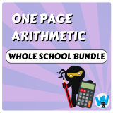 One Page Arithmetic - Whole School Bundle (Y1 to Y6)