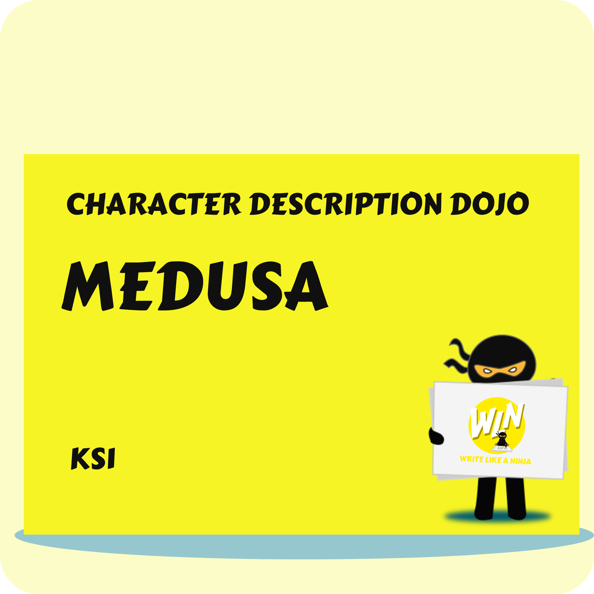 Medusa Character Description Dojo KS1 Vocabulary Ninja