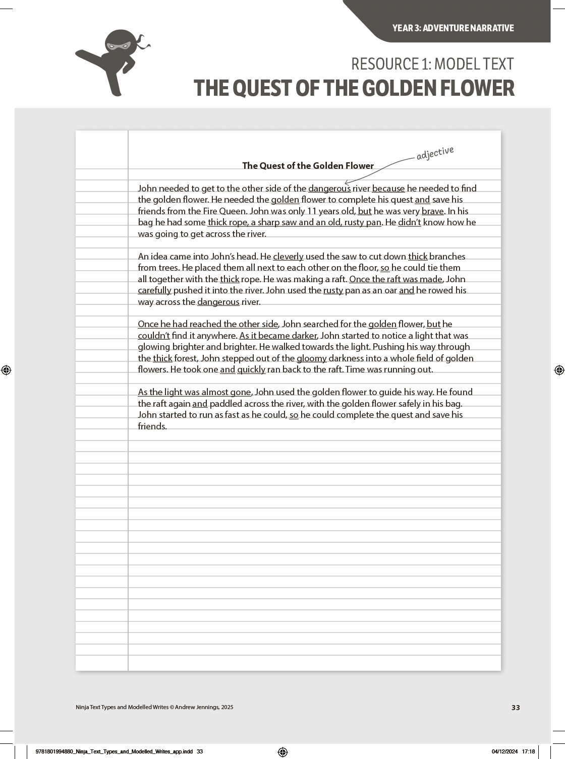 Text Types and Modelled Writes – Vocabulary Ninja