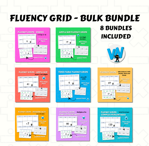 Fluency Grids Bulk Bundle (8 Packs)