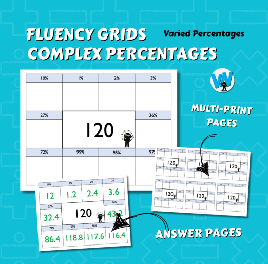Fluency Grids - Complex Percentages