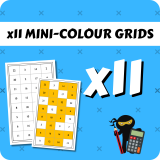 Times Table Mini-Colour Grids x11