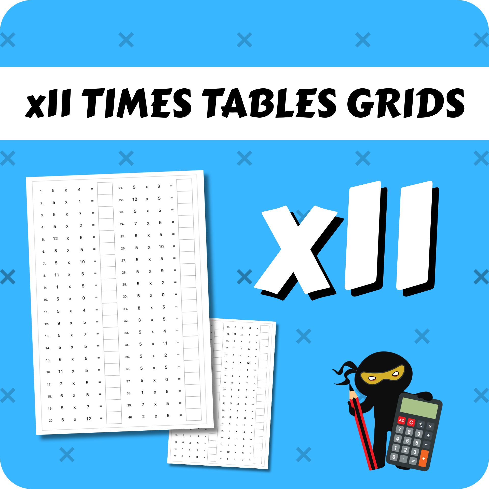 Times Table Grids x11 – Vocabulary Ninja