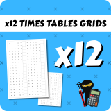 Times Table Grids x12