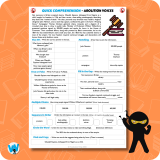 Quick Comprehension Topic Bundle – Y5 The Slave Trade