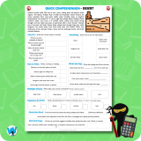 Quick Comprehension Topic Bundle – Y6 Biomes
