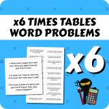Times Table Word Problems x6