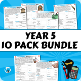 Quick Comprehension Topic Bundle – Y5 Bundle (10 packs)
