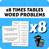 Times Table Word Problems x8