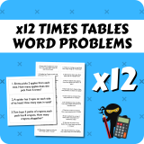 Times Table Word Problems x12