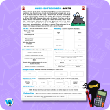 Quick Comprehension Topic Bundle – Y6 Mountains