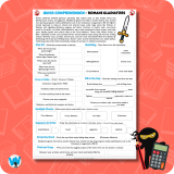 Quick Comprehension Topic Bundle – Y6 Romans