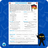 Quick Comprehension Topic Bundle – Y5 Capital Cities of Europe