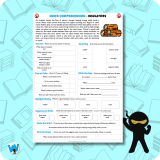 Quick Comprehension Topic Bundle – Y4 Electricity