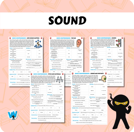 Quick Comprehension Topic Bundle - Y4 Sound