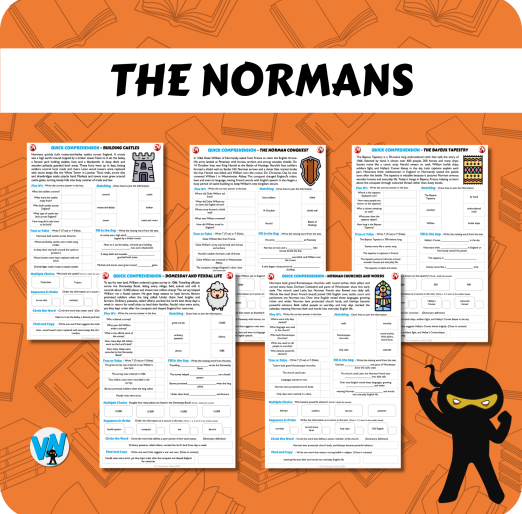 Quick Comprehension Topic Bundle - Y4 The Normans