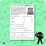 Quick Comprehension Topic Bundle – Y1 – Homes and Houses