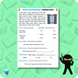 Quick Comprehension Topic Bundle – Y1 – Homes and Houses