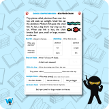 Quick Comprehension Topic Bundle – Y1 – Seas and Oceans