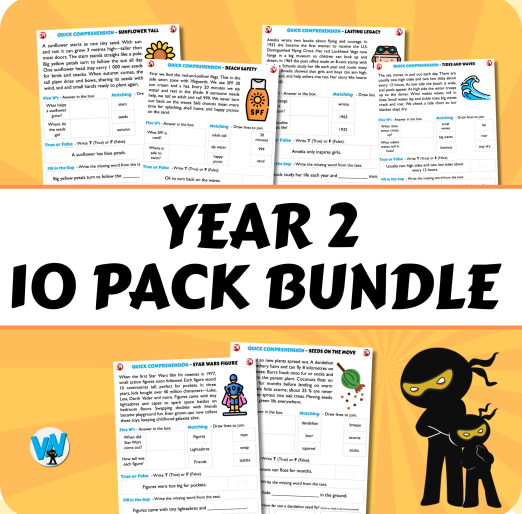 Quick Comprehension Topic Bundle - Y2 Bundle