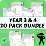 Quick Comprehension Topic Bundle – Y3 and Y4 Bundle (20 packs)