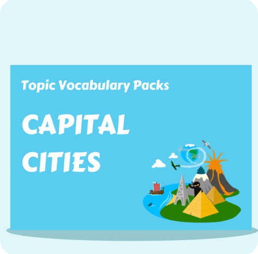 Capital Cities Topic Vocabulary Pack
