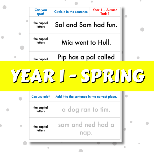 SPaG Spotter - Year 1 - Spring Term