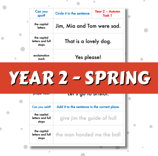 SPaG Spotter - Year 2 - Spring Term