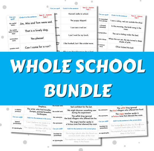 SPaG Spotter - Whole School Bundle - Y1 to Y6