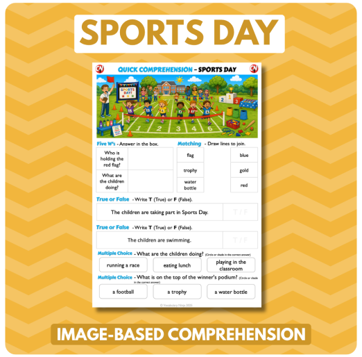Image-Based Comprehension – Y1/Y2 - Sports Day