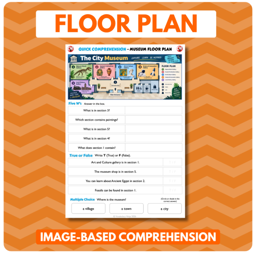 Image-Based Comprehension – Y3/Y4 - Museum Floor Plan