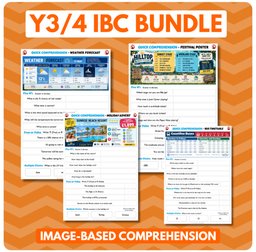 Image-Based Comprehension – Y3/Y4 Bundle (20 Pack)
