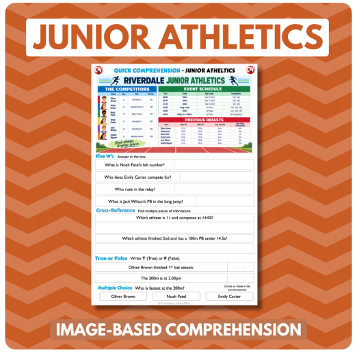 Image-Based Comprehension – Y5/Y6 - Junior Athletics