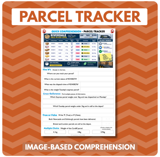 Image-Based Comprehension – Y5/Y6 - Parcel Delivery Tracker
