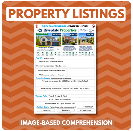 Image-Based Comprehension – Y5/Y6 - Property Listings